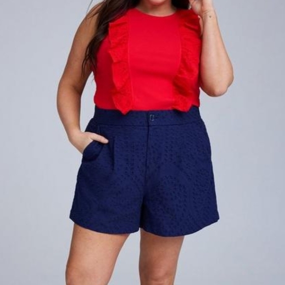 Torrid Red Ruffled Tank Top - Picture 4 of 4